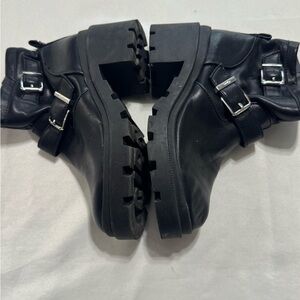 Circus Sam Edelman Moto Combat Boots Chunky Lug Sole Grunge 7